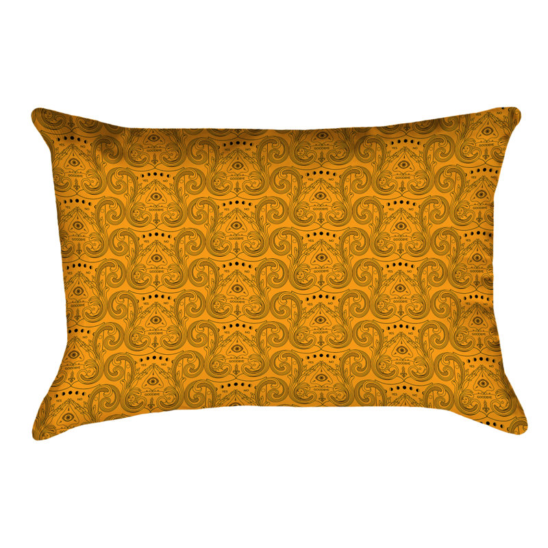 Coussin Katelyn Elizabeth, Orange, Polyester filé