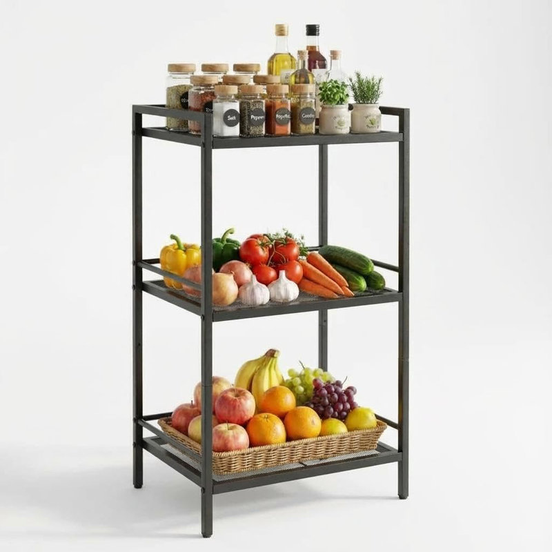 3 Tier Bathroom Shelf Freestanding, Ladder Shelf for Storage, Space-Saving Bathroom Storage Shelves, Multifunctional Storage Rack for Living Room Bedroom Kitchen Office