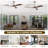 52" Ceiling Fan With Lights Remote Control,quiet Dc Motor 3 Blade Ceiling Fans 6 Speed Levels,reversible Ceiling Fan, For Patio Living Room, Bedroom, Office,indoor.-133540200