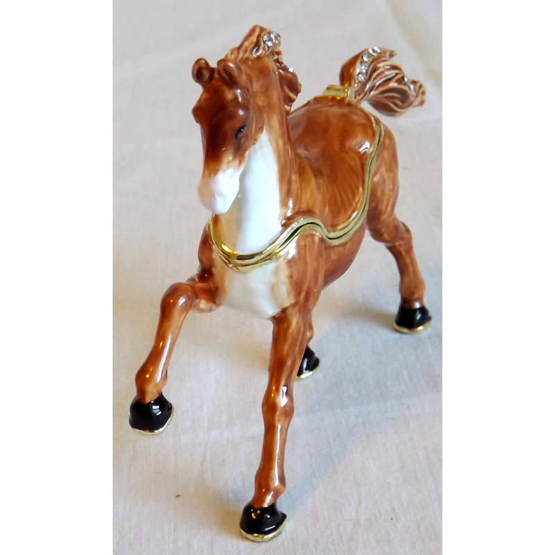 Boîte à bijoux debout pour cheval