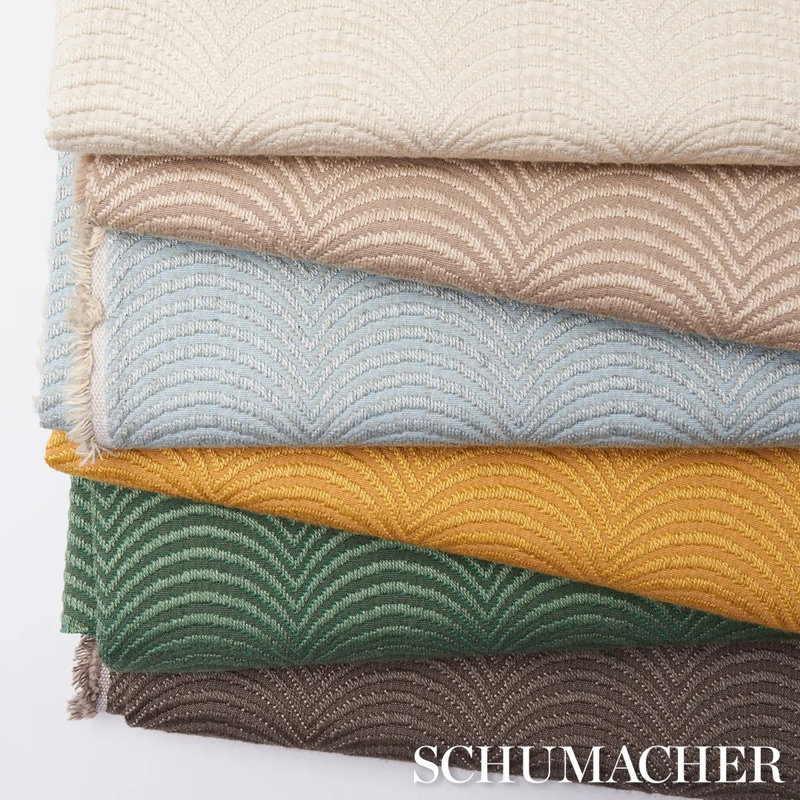 Schumacher x Neisha Crosland Hurdles Performance Fabric, Mineral