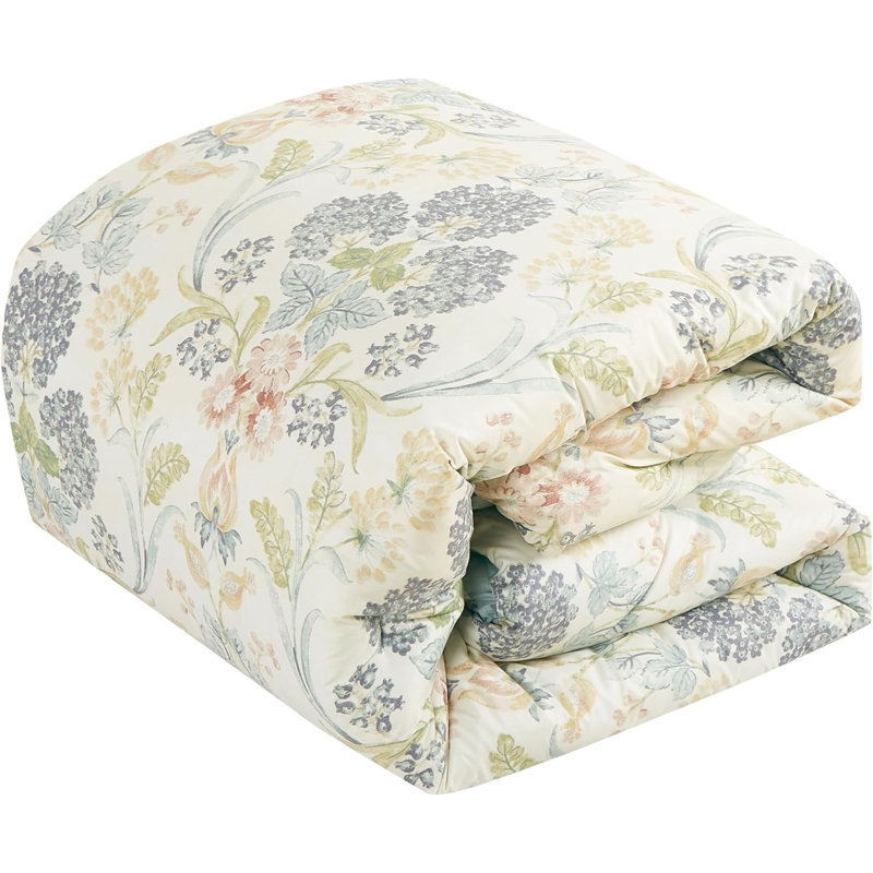 Alyssa Standard Floral Comforter, King Comforter + 2 King Shams