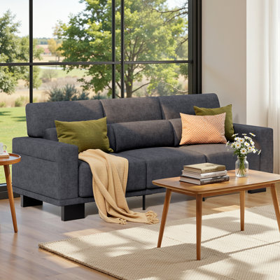 Modern  Upholstered Sofa Couch With Lumbar Support For Living Room, Apartment, Office-d