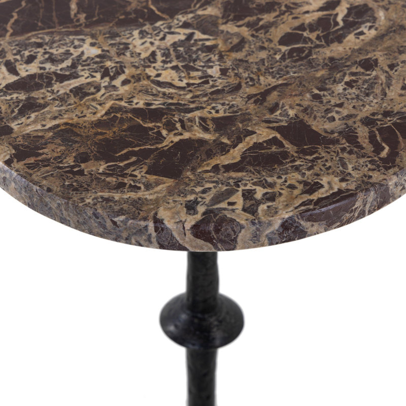 Table de bout en marbre Jocelyn, Marbre / grenat