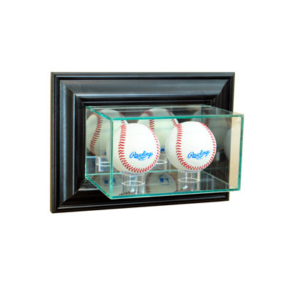 Double vitrine murale de baseball