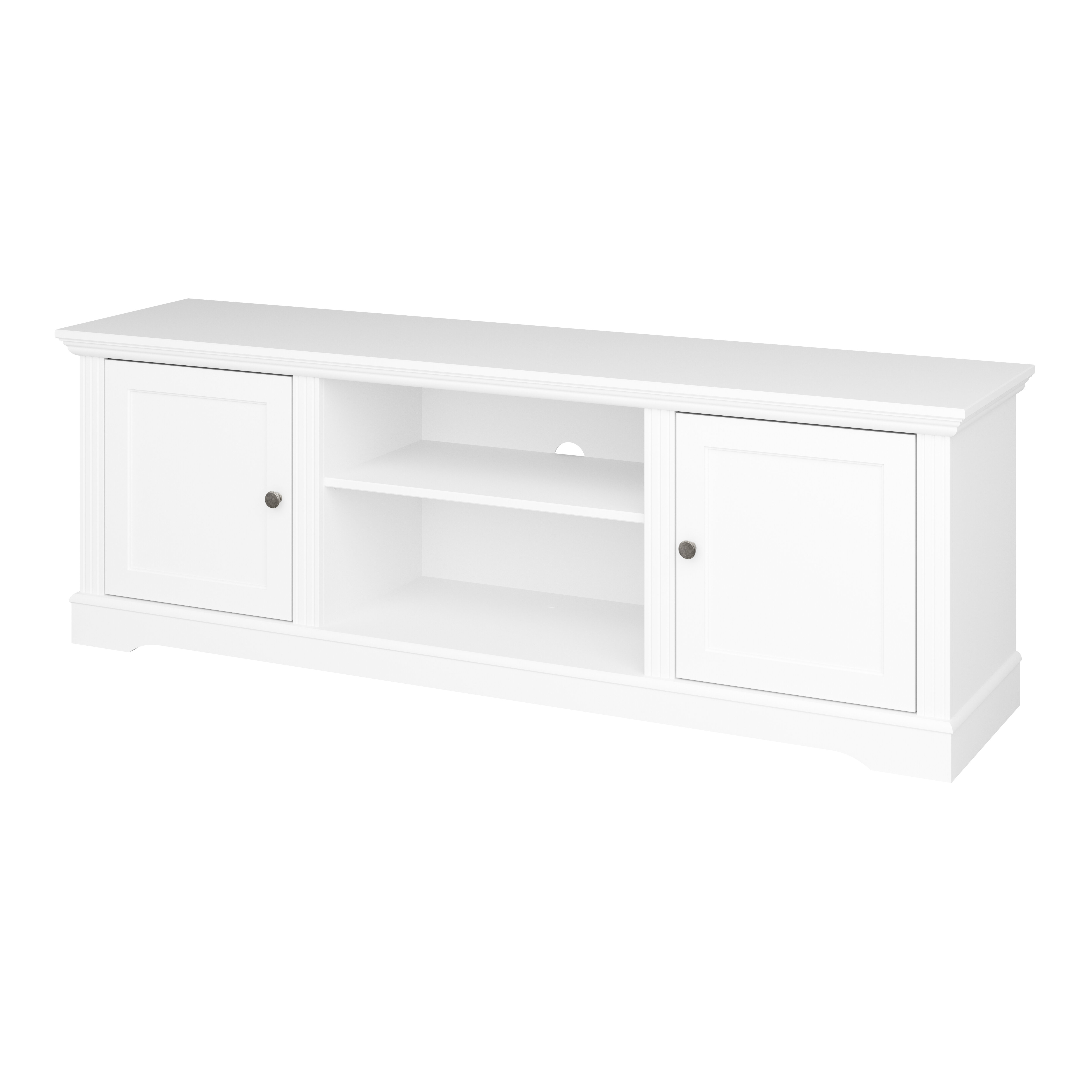 White wood on sale tv console