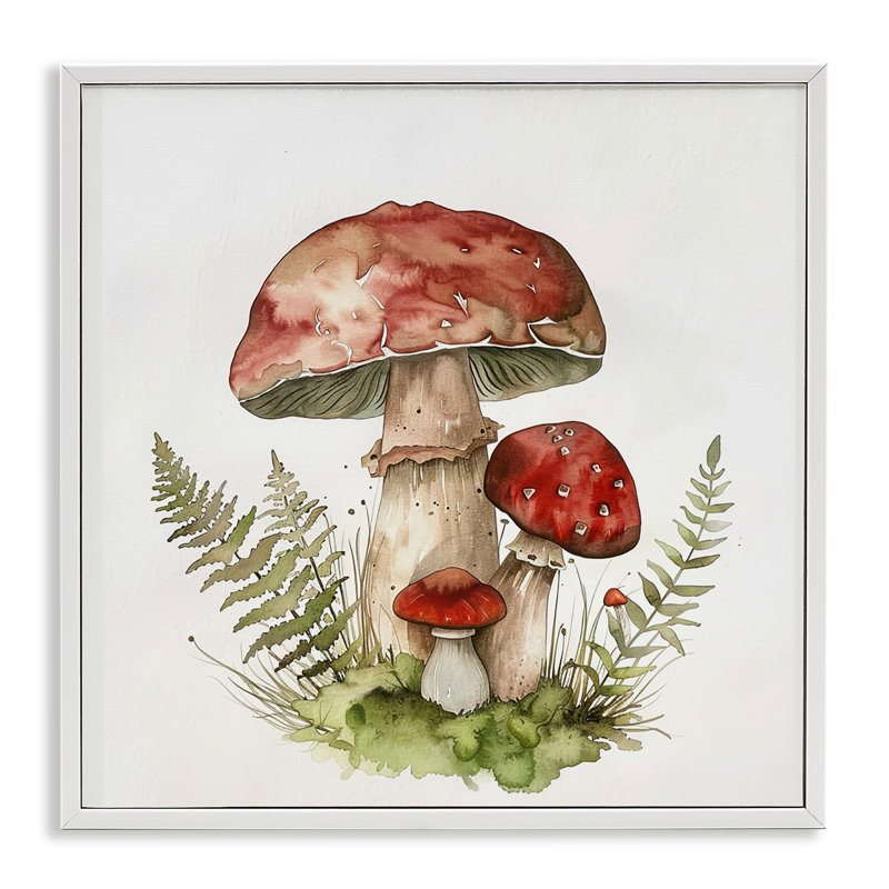 Art de giclée encadrée par Enchanted Forest Floor par Lazar Studio, H 12 po x l 12 po, Giclée encadrée blanc bord de mer