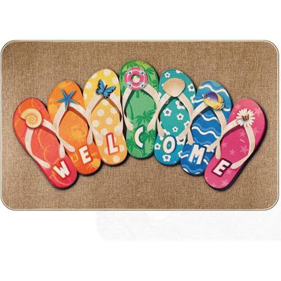 Tapis de porte antidérapant Summer