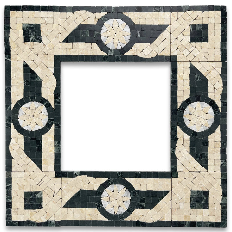 Carreau de mosaïque en marbre 3,5 po x 7,1 po Legend Jade