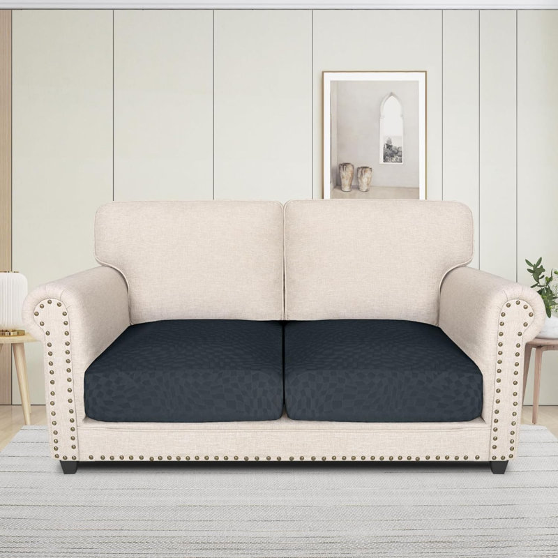Ensemble de 2 housses de coussin, housse de coussin pour causeuse individuelle 2024 Fashion, housse de canapé modulaire en L lavable douce et durable, protecteur pour animaux de compagnie (2 pièces)