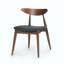 Ensemble de table de salle à manger 5 pièces, 1 table et 4 chaises, structure en bois d'hévéa, dossier ergonomique, chaises rembourrées