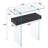 Tempered Glass Console Table with Shelf-1934271996-1905166800