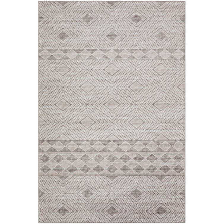 Tapis gris / beige Anazco