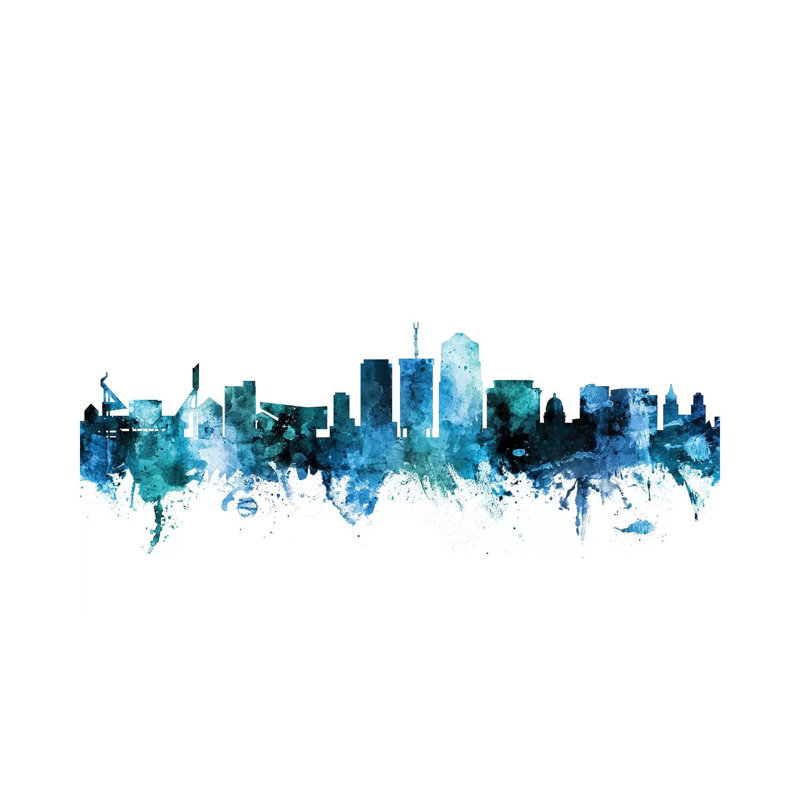 Tucson, Arizona Skyline by Michael Tompsett - Wrapped Canvas Gallery-Wrapped Canvas Giclée, 20.32 cm H x 30.48 cm W