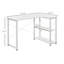 Bureau d'ordinateur industriel en forme de L avec 2 tablettes latérales et structure en acier, bureau d'angle, poste de travail pour bureau à domicile