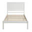 Structure de lit Platm avec tête de lit en lattes de bois supportant un sommier tapissier, VIEUX SKU: WFAAK-31586892-31586931