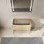 Meuble-lavabo de salle de bain 91 cm (36 po) - Structure en bois d'ingénierie, 2 portes à fermeture amortie, chêne moderne, grand espace de rangement, baignoire autoportante.