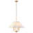 4-round cloth cover adjustable iron pendant light