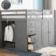 Kellsea Wood Loft Bed With Built-In Wardrobescabinets And Drawers-849479129