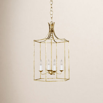 Suttons 4 - Light Metal Dimmable Lantern Chandelier