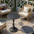 21" Round Metal Vintage End Table-1428894073
