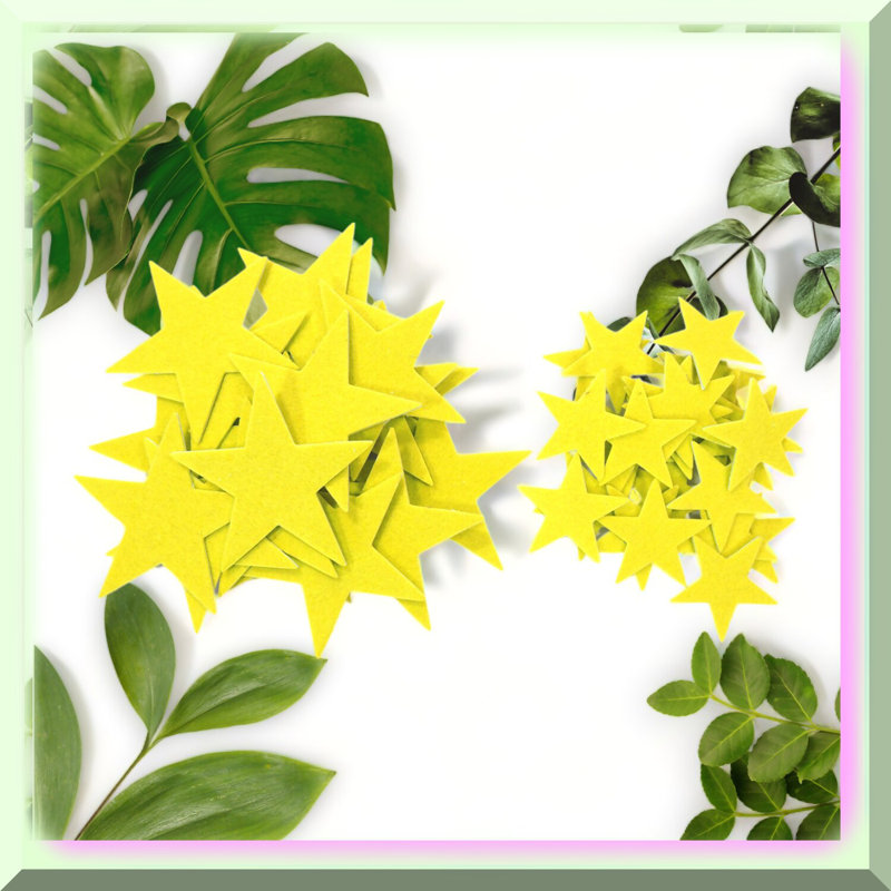 Vibrant Felt Stars Combo 46 pcs