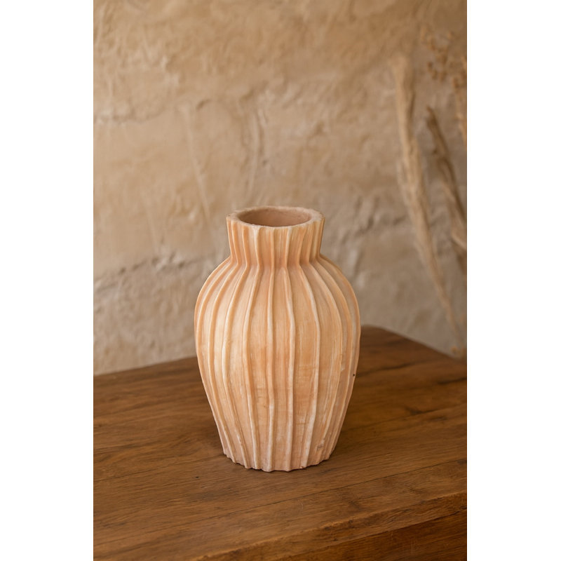 Terracotta Vase Dia 10" & H 13.8"