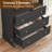 Rylay Storage Bookcase & 2 Glass Door Cabinets with 1 Open Storage &  3 Drawer-1278348652