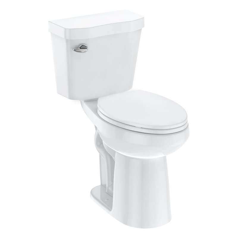 Toilette allongée deux pièces pour la salle de bain 21 po