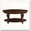 Table basse ovale en bois de 42 po pour le salon-2091539115