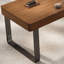 Bureau de direction rectangulaire en bois massif avec tiroirs Nut-Brown-589204834-589204836