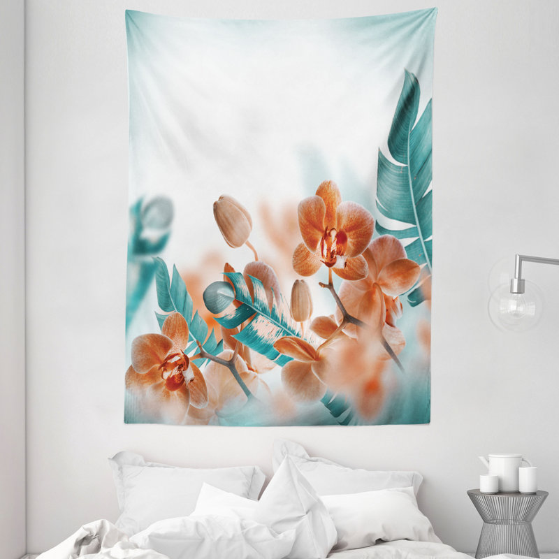 Tapisserie en polyester tropical, H 80 po x l 60 po