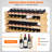 72 Bottle Upgrade Modular Wine Rack Bamboo Wood Display Shelf 8-Tier