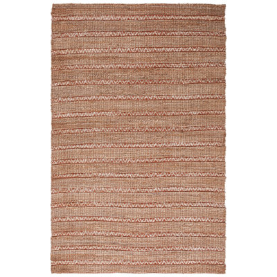 Iffath Rust/Natural Jute and Cotton Rug