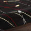 Tapis noir à motif floral Abgail-664762257