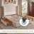Velvet Tufted Wingback Platform Bed, 2 Storage Drawers, Sprung Slats, No Box Spring Needed-1556979383-1556979381