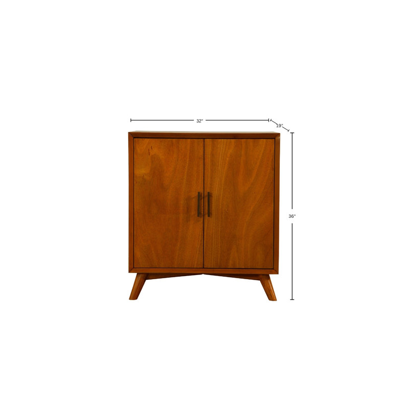 Armoire bar basse Williams, Châtaigne