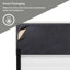 Lit tapissier standard Burlwood