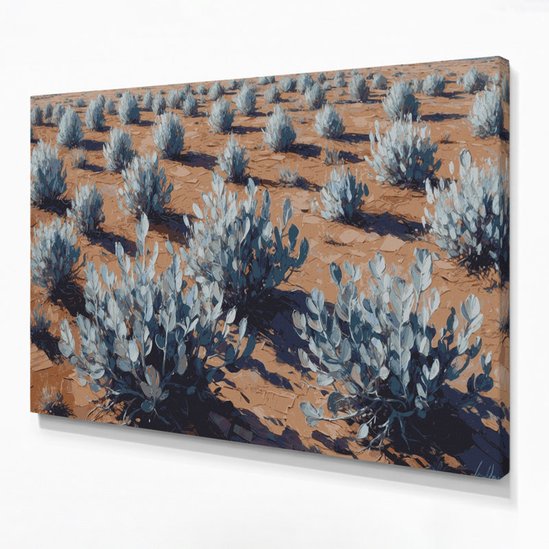 «Southwestern Plants Sagebrush 194», art mural sur toile grise, H 11 po x l 14 po
