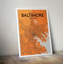 Baltimore City Map - impression d'art graphique-24705491