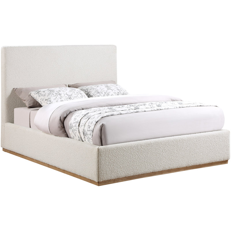 Piero Boucle Fabric Bed - Stylish & Comfortable