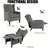 Adjustable Wingback Recliner With Button-Tufted Design | USB Charging & Space-Saving Foldable Side Table-122204999