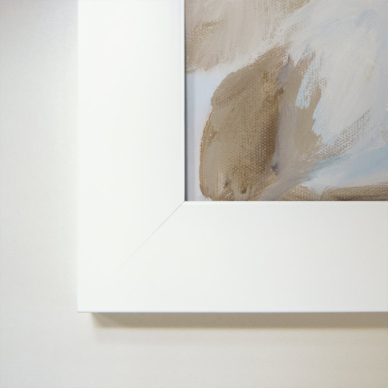 « neutral silent fleuri i », reproduction de peinture à l’huile encadrée en acrylique, H 33,5 po x l 49,5 po x P 1 po
