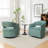 Fumiyo Velvet Swivel Barrel Chair-2000563729