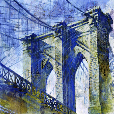 " Brooklyn Bridge 5 " Painting Print