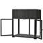 Banc de rempotage en bois avec 2 portes et roulettes-415381679