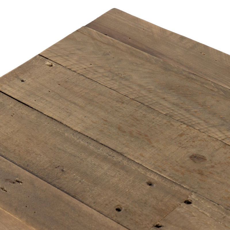 Banc en bois massif Adene, H 18 po x l 73 po x P 15 po, Brun