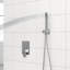 Pomme de douche double - Système de douche carré mural de 10 pouces avec valve brute-114230270