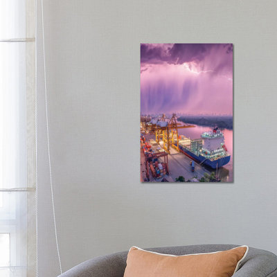 New Orleans Downpour 1 Piece Wrapped Canvas Wall Art