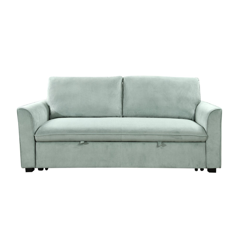 Canapé-lit moderne convertible 3 1 78 pouces, canapé-lit futon en tissu avec canapé-lit et canapé-lit Modern, Vert clair
